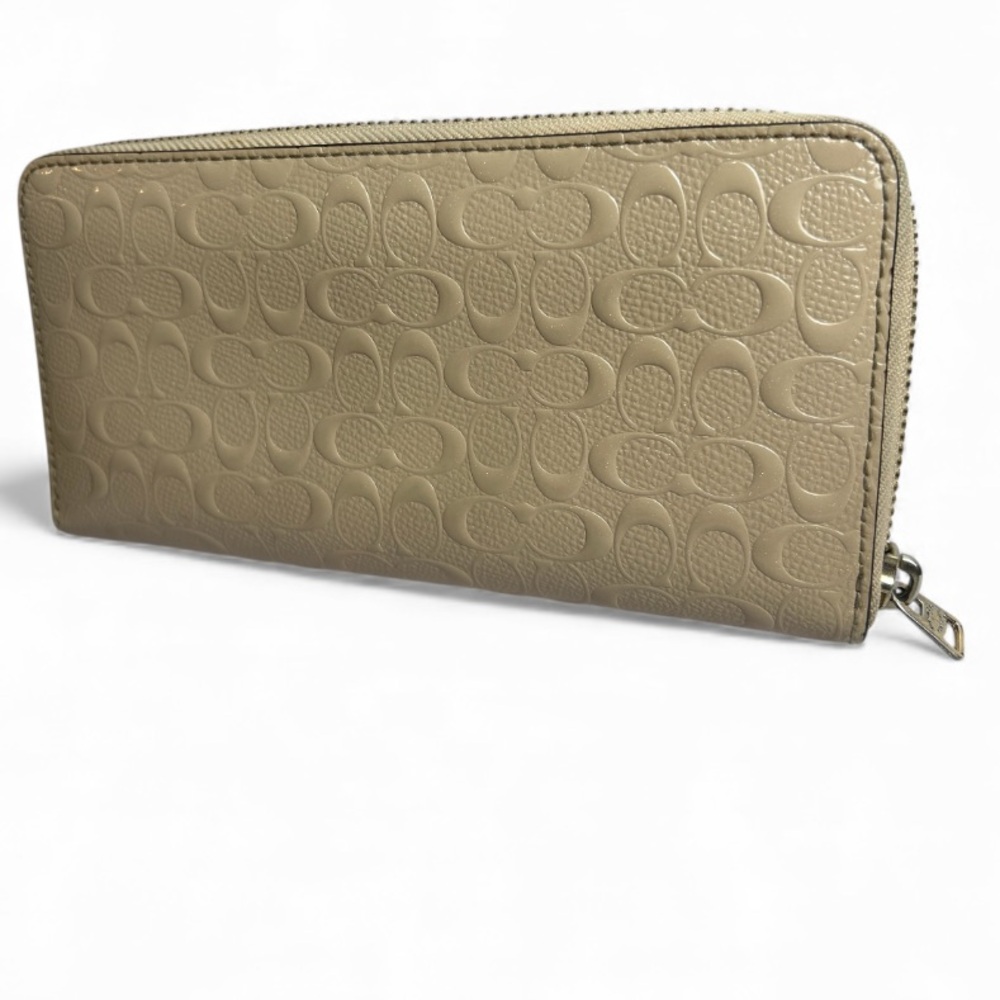 Coach Tan Embossed Wallet